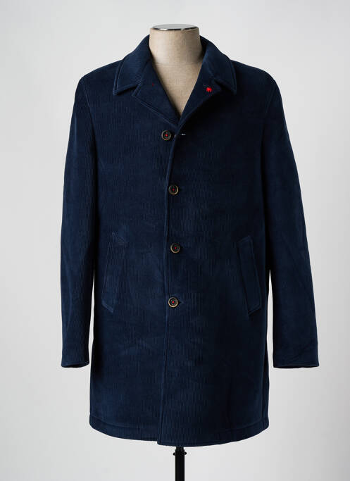 Manteau long bleu MANUEL RITZ pour homme