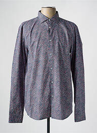 Chemise manches longues imprimé fantaisie bleu MANUEL RITZ homme