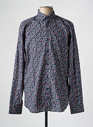 Chemise manches longues coupe cintrée bleu KARL LAGERFELD homme