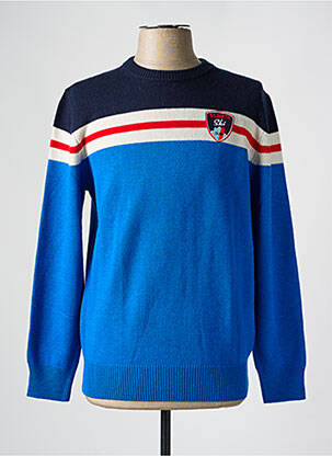 Pull stretch manches longues bleu MC2 SAINT BARTH homme