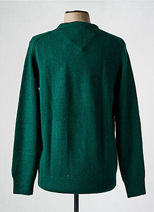 Pull tissage jacquard manches longues vert MC2 SAINT BARTH homme