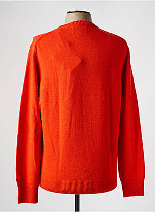 Pull tissage jacquard manches longues orange MC2 SAINT BARTH homme