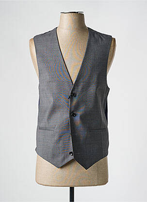 Gilet sans manche tissage chiné gris PAUL SMITH homme