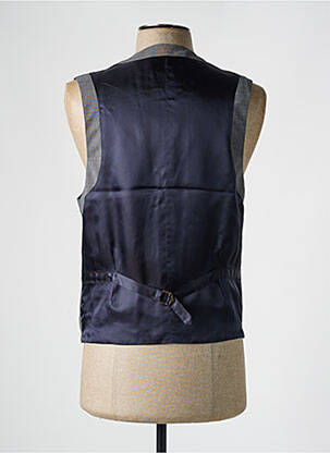 Gilet sans manche tissage chiné gris PAUL SMITH homme