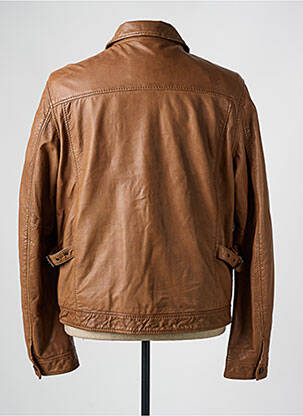 Veste en cuir poches marron BLAUER homme