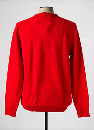 Pull tissage jacquard manches longues rouge MC2 SAINT BARTH homme