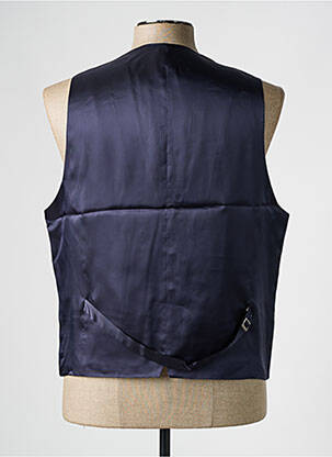 Gilet sans manche tissage chiné bleu HUGO BOSS homme