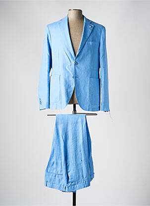 Costume de ville manches longues bleu MANUEL RITZ homme