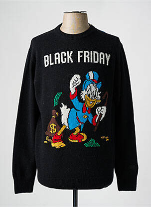 Pull noir MC2 SAINT BARTH pour homme