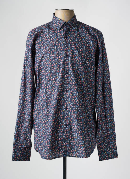 Chemise manches longues coupe cintrée bleu KARL LAGERFELD homme