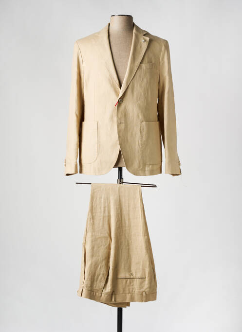 Costume de ville beige MANUEL RITZ pour homme