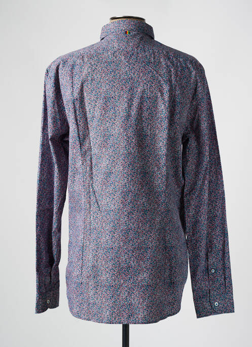 Chemise manches longues bleu MANUEL RITZ pour homme