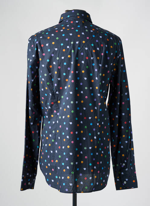 Chemise manches longues bleu MANUEL RITZ pour homme