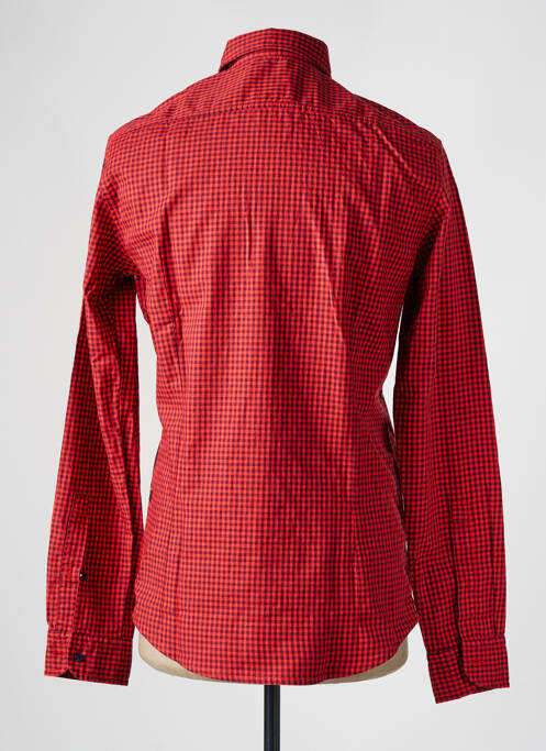Chemise manches longues rouge HUGO BOSS pour homme