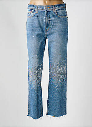Jeans coupe droite stretch taille normale bleu 7 FOR ALL MANKIND femme