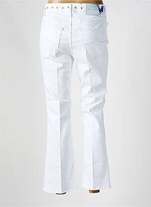 Jeans bootcut taille haute taille haute blanc JACOB COHEN femme