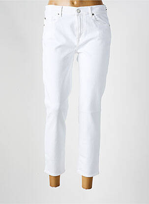 Jeans coupe slim stretch taille normale blanc 7 FOR ALL MANKIND femme