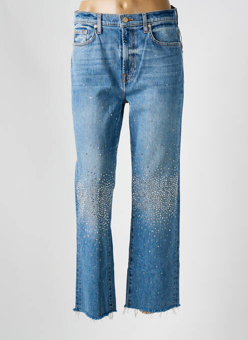 Jeans coupe droite bleu 7 FOR ALL MANKIND pour femme