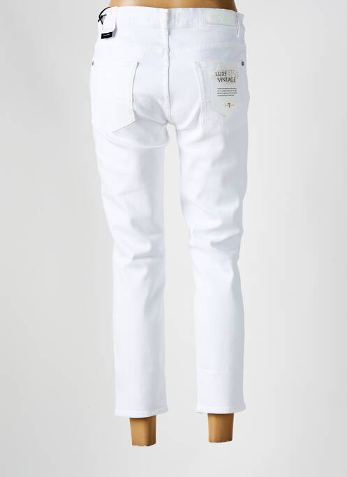 Jeans coupe slim blanc 7 FOR ALL MANKIND pour femme