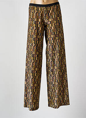 Pantalon flare stretch vert SIYU femme