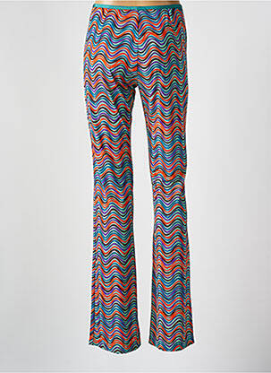 Pantalon flare stretch taille normale vert SIYU femme