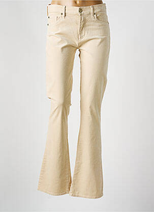Pantalon flare stretch taille normale beige 7 SEASONS femme