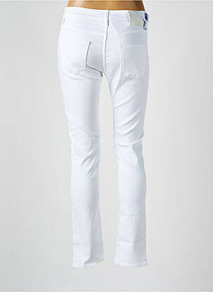 Jeans coupe slim stretch taille normale blanc JACOB COHEN femme