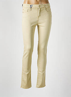 Jeans coupe slim stretch taille normale beige JACOB COHEN femme