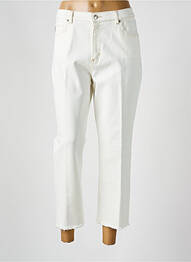 Jeans coupe droite taille haute taille haute beige HUGO BOSS femme