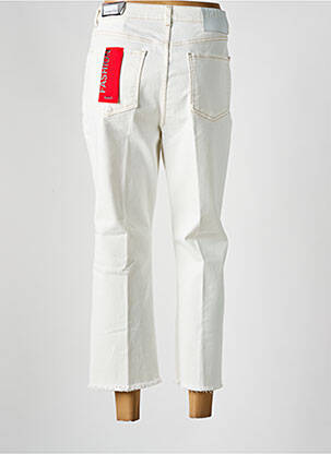 Jeans coupe droite taille haute taille haute beige HUGO BOSS femme
