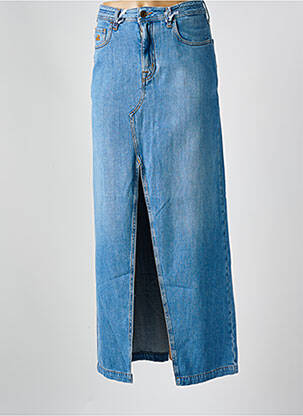 Jupe mi-longue stretch bleu JACOB COHEN femme