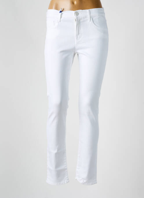 Jeans coupe slim blanc JACOB COHEN pour femme