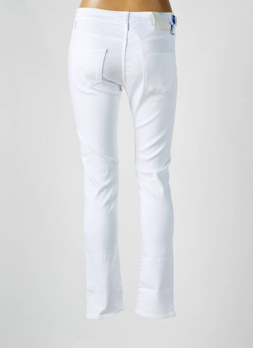 Jeans coupe slim blanc JACOB COHEN pour femme