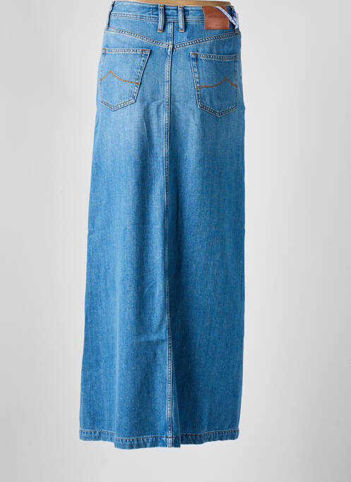 Jupe mi-longue bleu JACOB COHEN femme