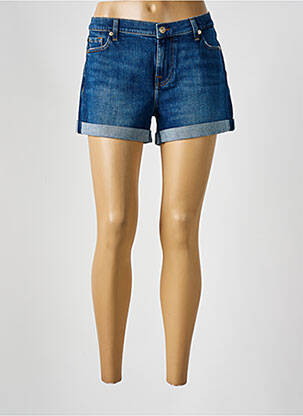 Short bleu 7 FOR ALL MANKIND pour femme