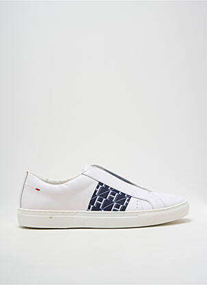 Baskets fermeture elastique bout rond blanc HUGO BOSS homme