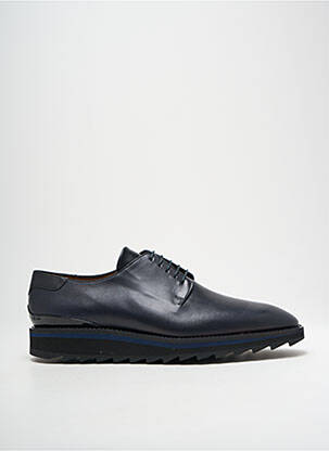 Derbies tissage satiné bout rond bleu PIGATO homme