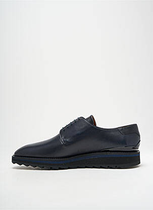 Derbies tissage satiné bout rond bleu PIGATO homme