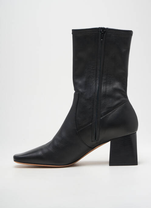 Bottines/boots matière lisse talon de 4 à 6cm noir HUGO BOSS femme