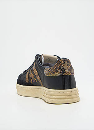 Baskets matière lisse talon plat jusqu'à 3cm noir PREMIATA femme
