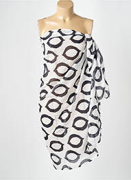 Paréo tissage popeline blanc BAGATELLE FRANCE femme