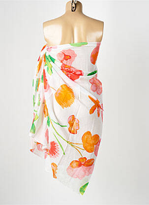 Paréo tissage popeline blanc BAGATELLE FRANCE femme