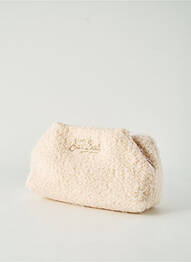 Pochette effet matière satinée beige MC2 SAINT BARTH femme