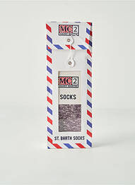 Chaussettes stretch violet MC2 SAINT BARTH femme