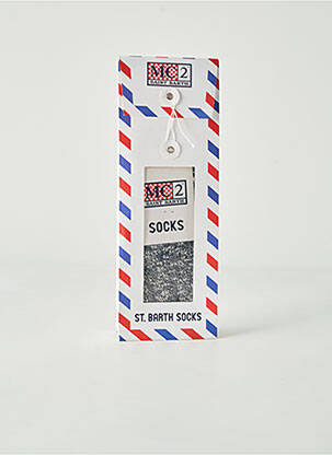 Chaussettes maille opaque bleu MC2 SAINT BARTH femme