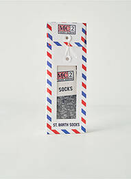 Chaussettes stretch bleu MC2 SAINT BARTH femme
