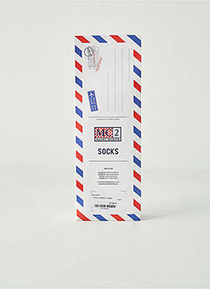 Chaussettes maille opaque bleu MC2 SAINT BARTH femme