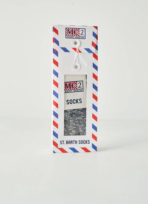 Chaussettes stretch bleu MC2 SAINT BARTH femme