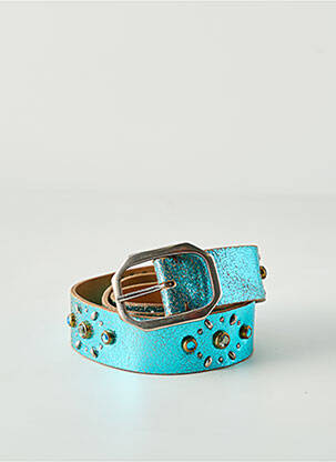 Ceinture effet matière satinée bleu POST & CO femme