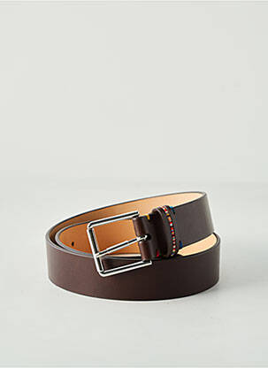 Ceinture effet matière satinée marron PAUL SMITH femme
